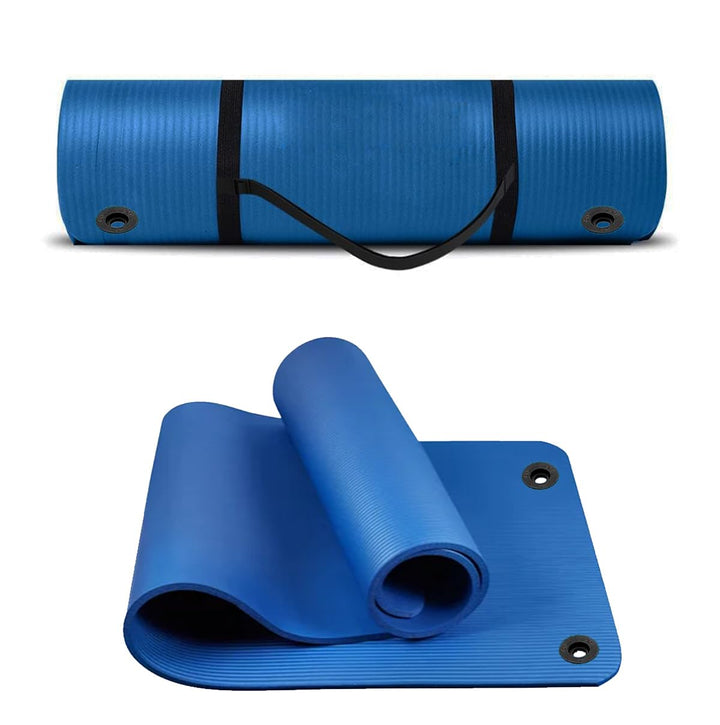 G5 HT SPORT Yogamatte mit Tragegriff und Ösen | 120 oder 180 cm | Dicke 1,5 cm | Breite 62,5 cm | Gy