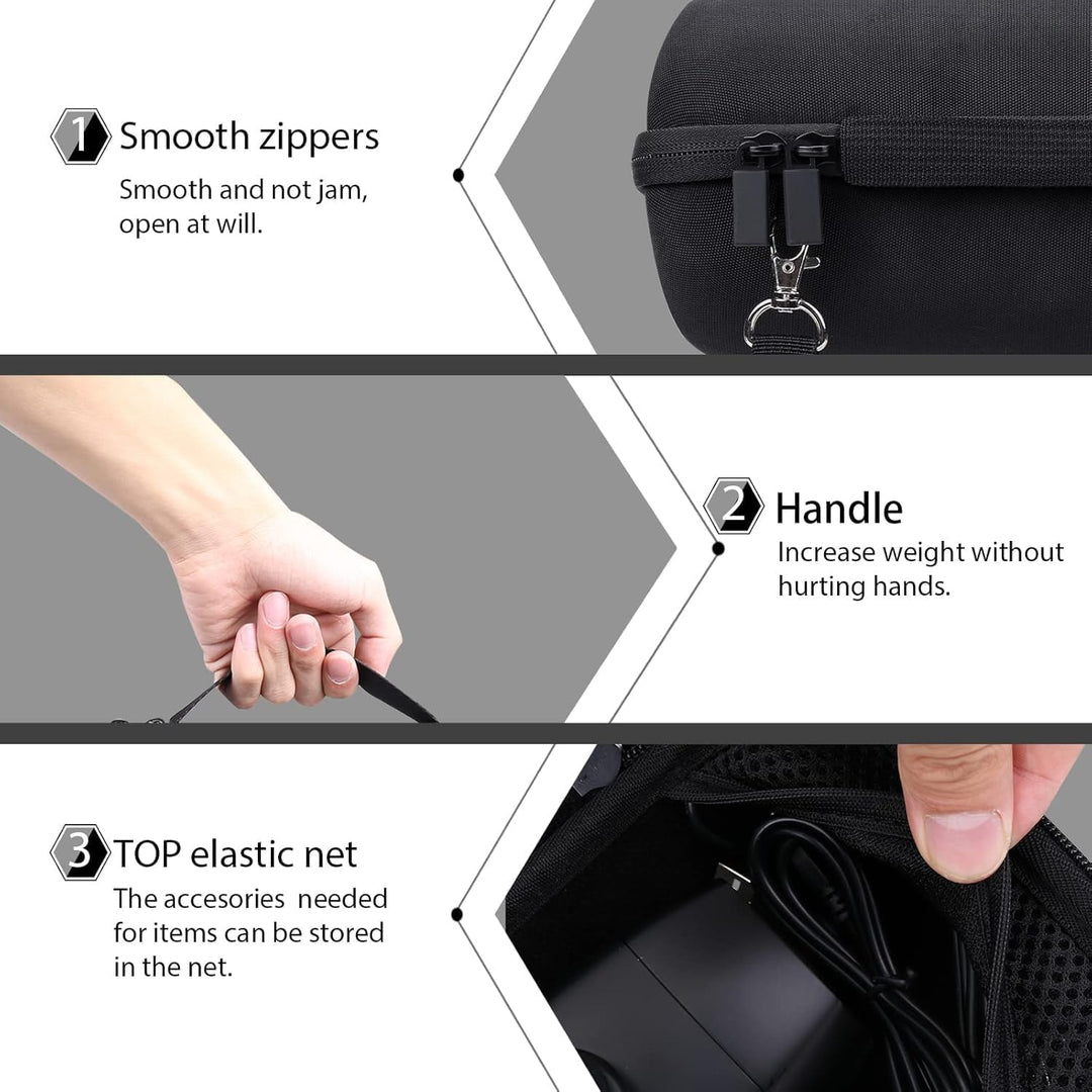 co2CREA case Harte reiseschutzhülle Etui Tasche für Logitech Creators Blue Yeti/Yeti X/Yeti Pro USB-