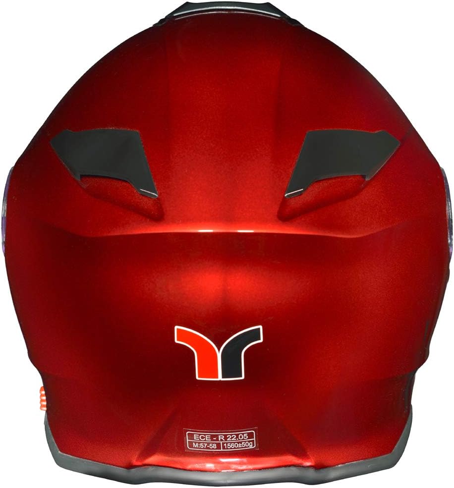 RS-983 Bluetooth Klapphelm Motorradhelm Conzept Motorrad Modular Helm rueger Rot XS (53-54), Rot XS