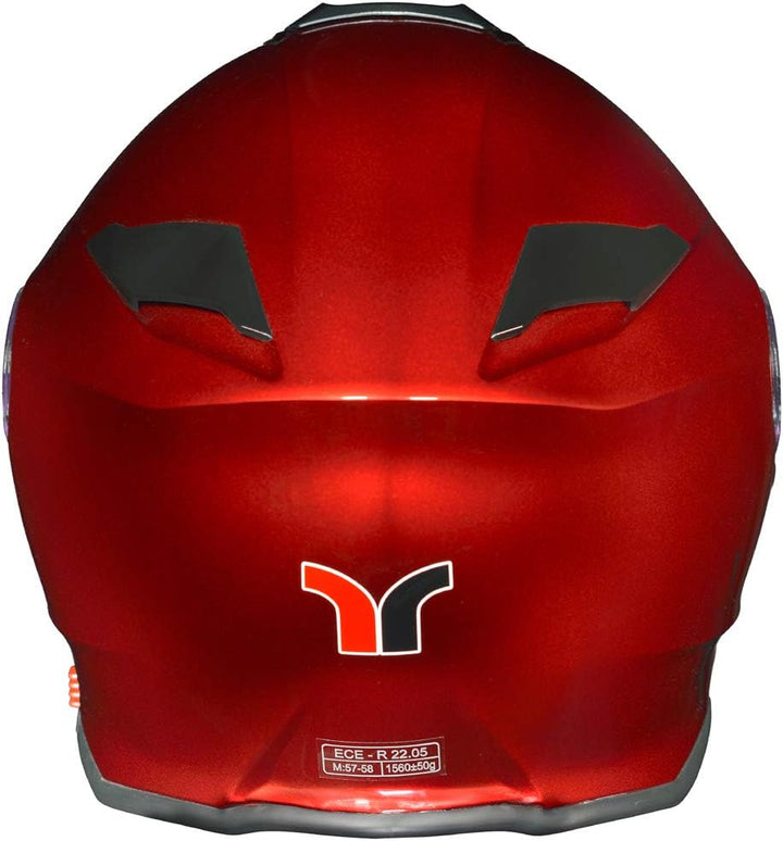 RS-983 Bluetooth Klapphelm Motorradhelm Conzept Motorrad Modular Helm rueger Rot XL (61-62), Rot XL