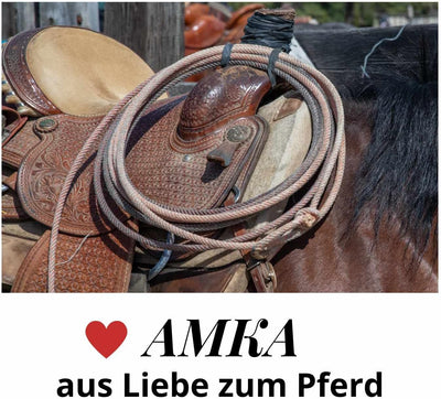 AMKA Western Sattelgurt Mondgurt anatomischer Western Bauchgurt Synthetisches Fell 70 braun, 70 brau