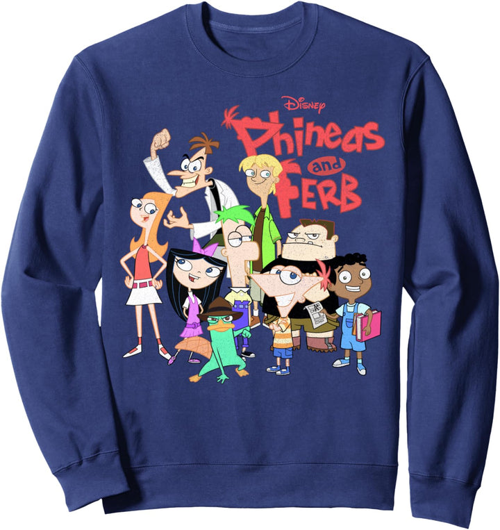 Disney Phineas And Ferb The Group Logo Sweatshirt