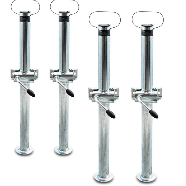 BITUXX® 2 Paar Anhänger Abstellstützen 700mm Stützen Anhängerstützen Stützfuss bis 1000Kg 70cm
