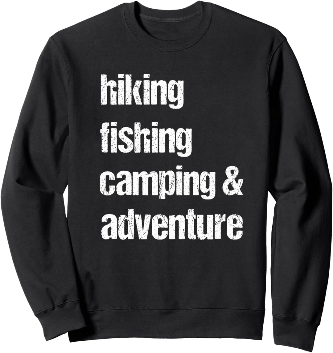 Camping Design/Angeln Wandern Abenteuer Zitat/Camp Fish Sweatshirt