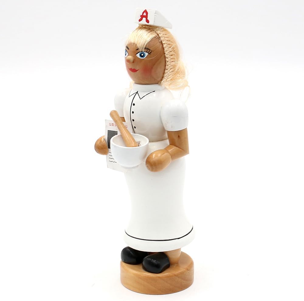 Dekohelden24 Räucherfrau als Apothekerin, ca. 19 cm, Apothekerin