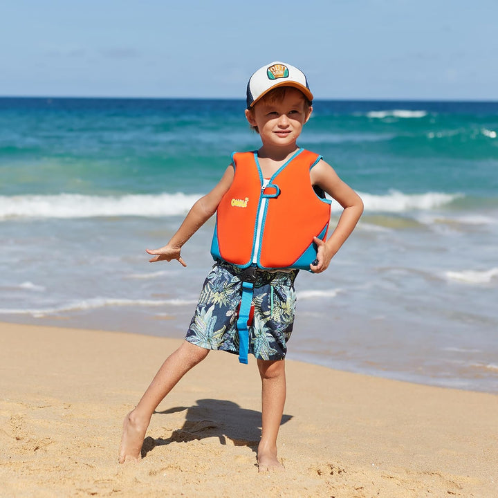 OSHYLE Kinder Schwimmweste - Jungen Mädchen Neopren Schwimmen Jacke Kleinkind Schwimmen Floating Neo