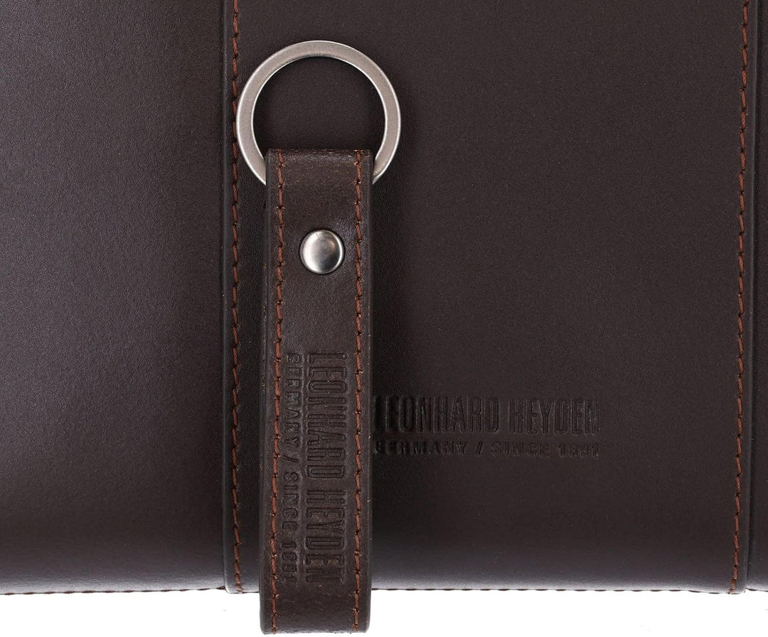 Leonhard Heyden Dakota Umhängetasche M 2 braun Brown, Brown