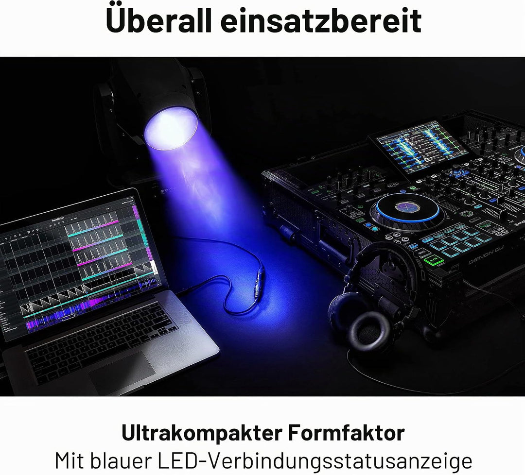 SoundSwitch Micro DMX Interface – Ultrakompaktes USB auf DMX Interface inklusive kostenloser Nutzung