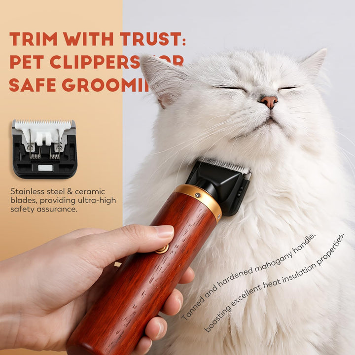 CGOLDENWALL Hundeschermaschine Leise Profi 55W, Geräusch- Und Vibrationsarm Katze Tierhaarschneider,