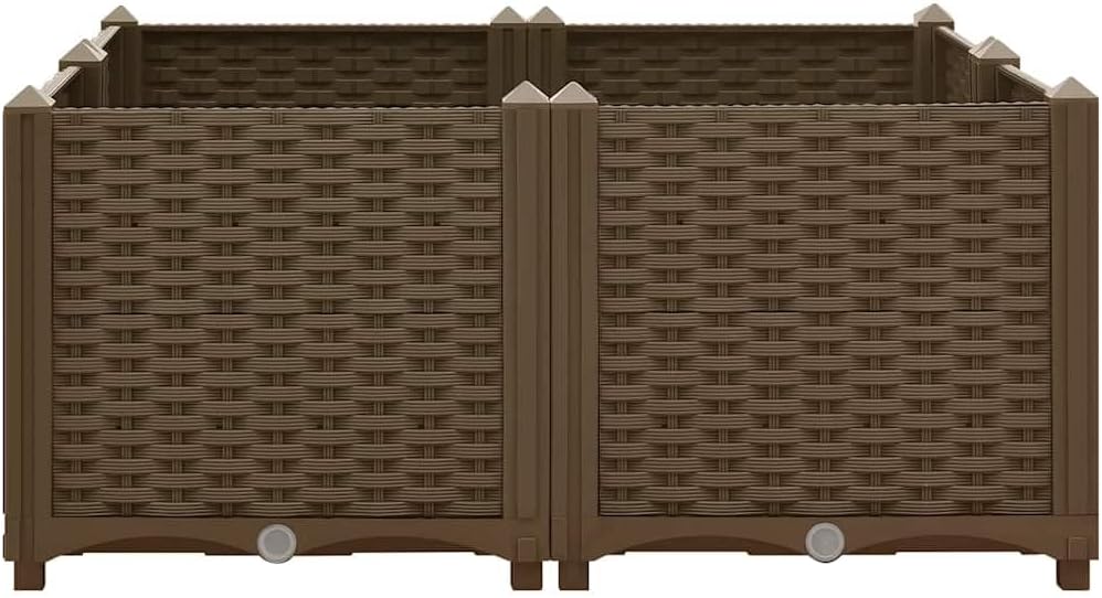 vidaXL Hochbeet Pflanzkasten Pflanzbeet Gemüsebeet Blumenbeet Blumenkasten Frühbeet Gartenbeet Pflan