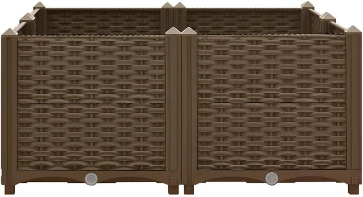 vidaXL Hochbeet Pflanzkasten Pflanzbeet Gemüsebeet Blumenbeet Blumenkasten Frühbeet Gartenbeet Pflan