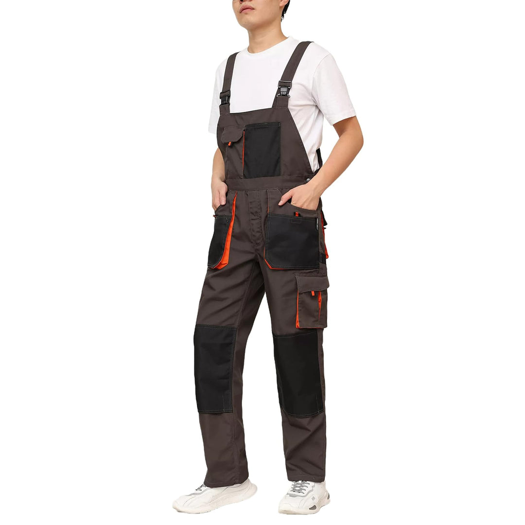 WORK IDEA Herren-Arbeitslatzhose mit Oxford-Knietaschen; strapazierfähige Leinwand Braun XL, Braun X