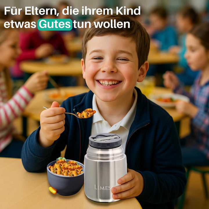 Thermobehälter für Essen 500ml [Heiss & Kalt] - Warmhaltebehälter, Thermobox, Thermobecher - Thermo