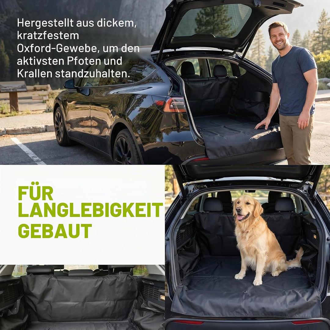 bonamico Kofferraum Schutzmatte - Hundedecke &amp; Antirutschmatte mit Seitenschutz - Auto Kofferraumsch