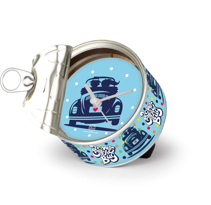 BRISA VW Collection - Volkswagen Tisch-Uhr MyClock Magnet-Uhr Personalisierbar mit VW Käfer Motiv Lo