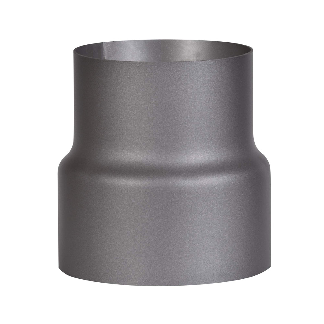 FIREFIX RD150/Ü2 Übergangsstück (Reduzierung) für 2 mm Starke Rauchrohre, dunkelgrau lackiert, von 1