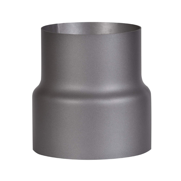 FIREFIX RD150/Ü2 Übergangsstück (Reduzierung) für 2 mm Starke Rauchrohre, dunkelgrau lackiert, von 1