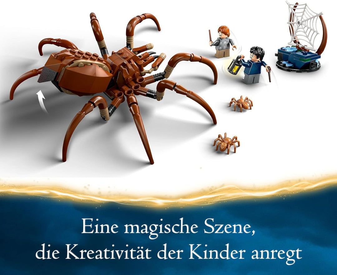 LEGO Harry Potter Aragog im Verbotenen Wald, Fantasy-Spielset mit Spinnen-Figur, Fabelwesen, 2 Minif