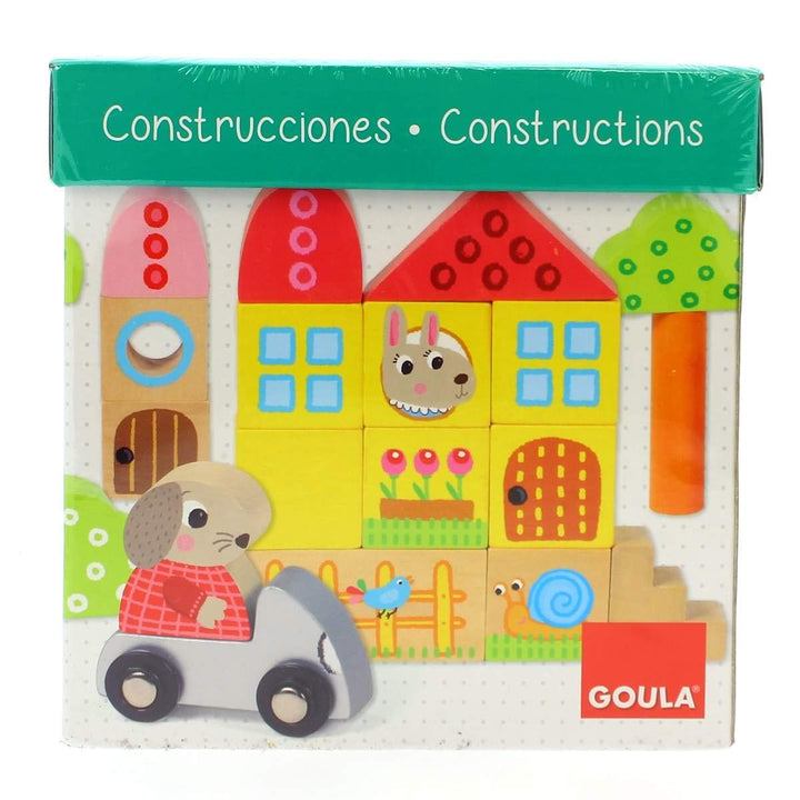 Jumbo D50201 Goula-Konstruktion, 40 Holzteile, Mehrfarbig
