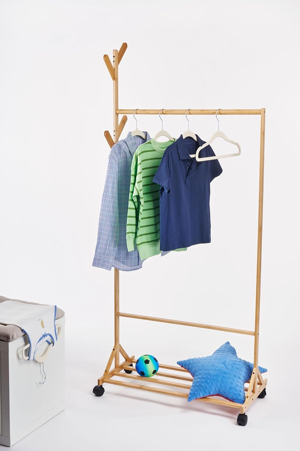 OGIVO Kleiderbügel Kinder Samt– 50er Set – Kinder Bügel aus Samt 30 cm – Samtkleiderbügel 360° drehb