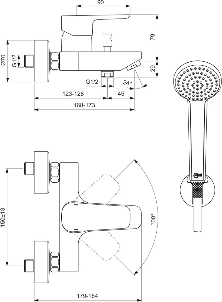 Ideal Standard B0719AA Ceraplan III Badearmatur