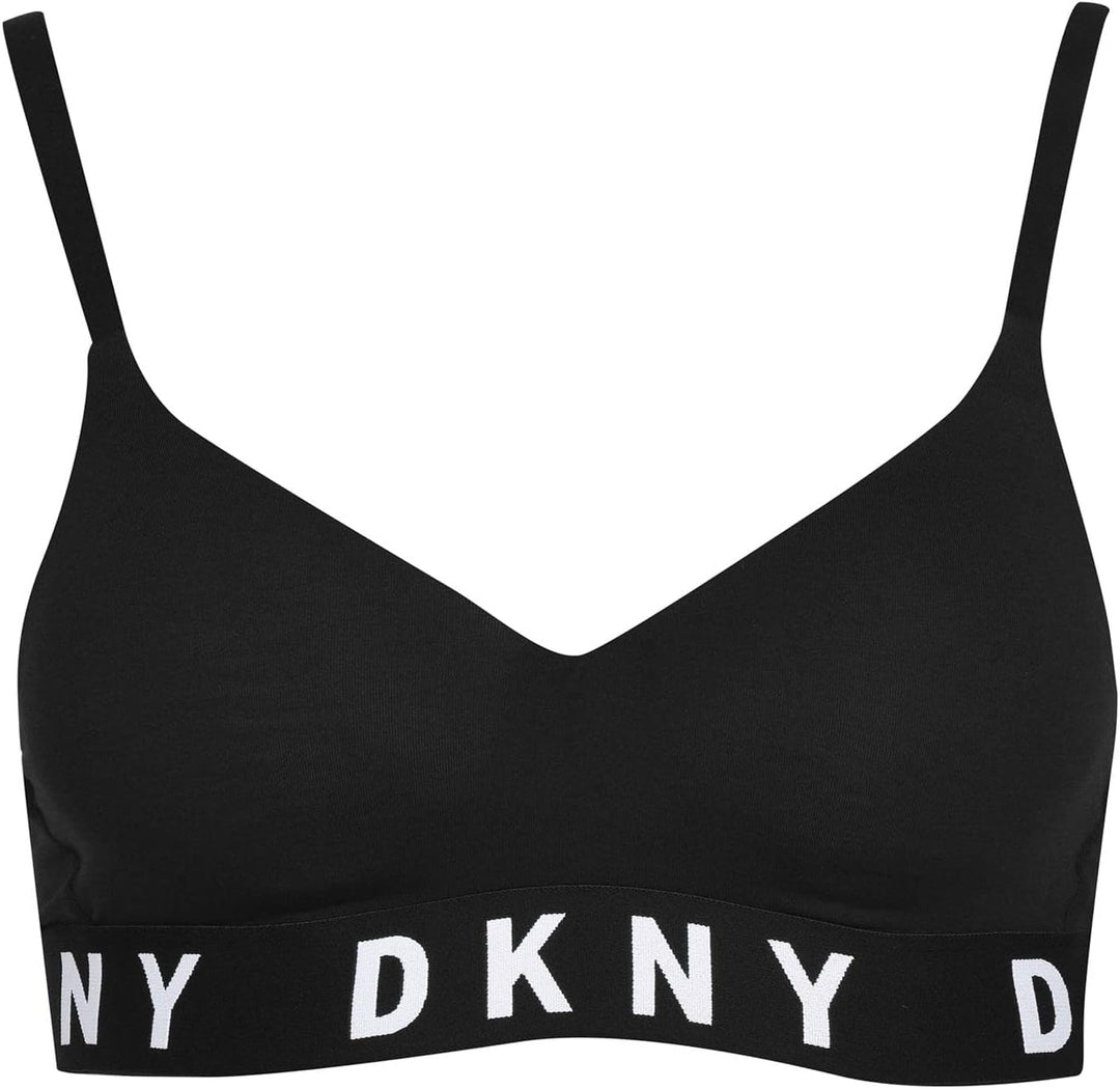 DKNY Damen Cozy Boyfriend Wirefree Pushup Bra Push-Up-BH L Schwarz / Weiss, L Schwarz / Weiss