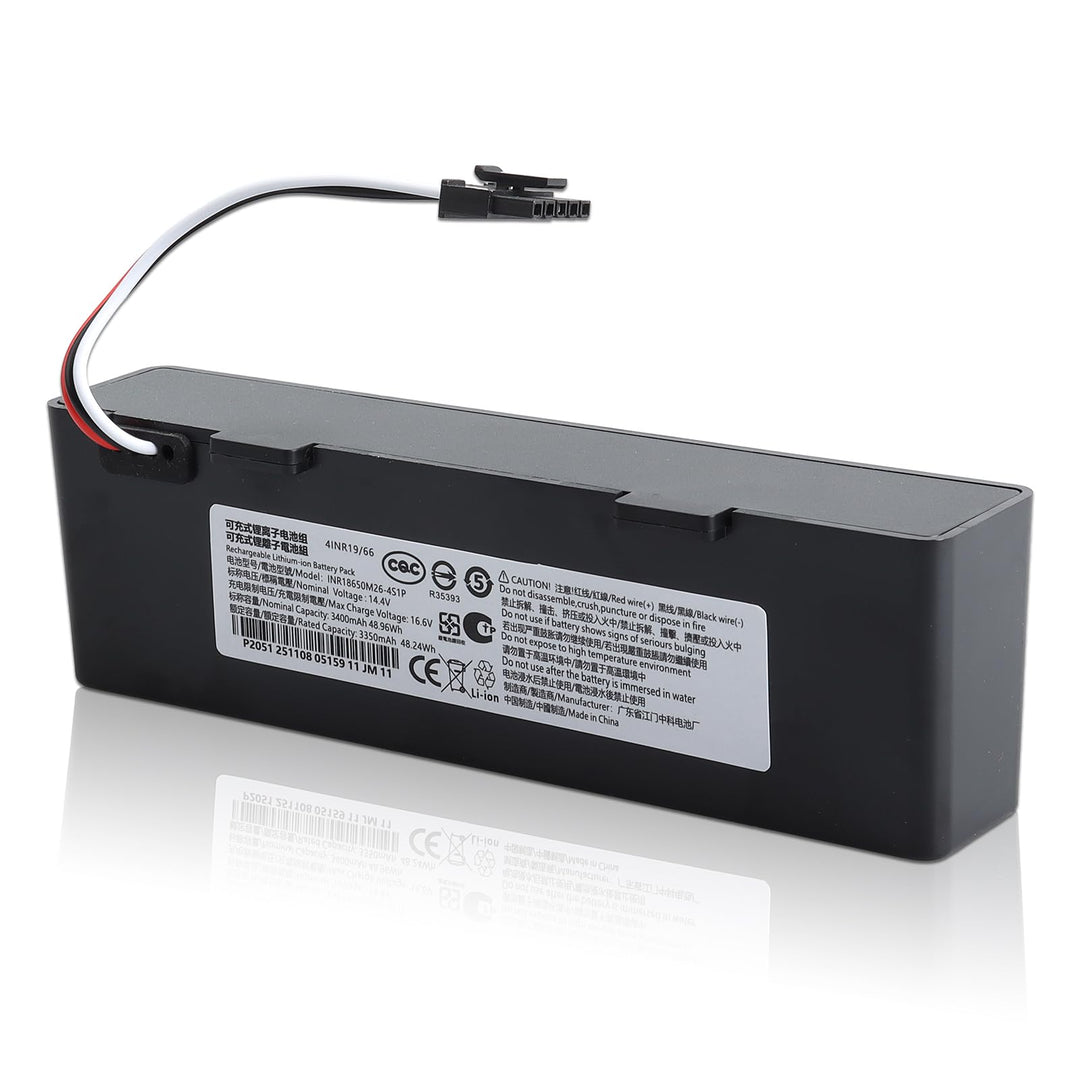 14.4V 3400mAh li-ion Akku für Xiaomi Mop 2S / Mop Pro/Mop P Roboter Staubsauger, Ersatzakku kompatib