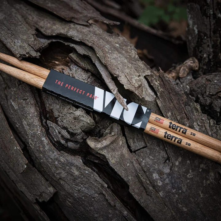 Vic Firth - American Classic® Terra Serie Trommelstöcke 5B - Amerikanisches Hickory – Holzspitze - 4