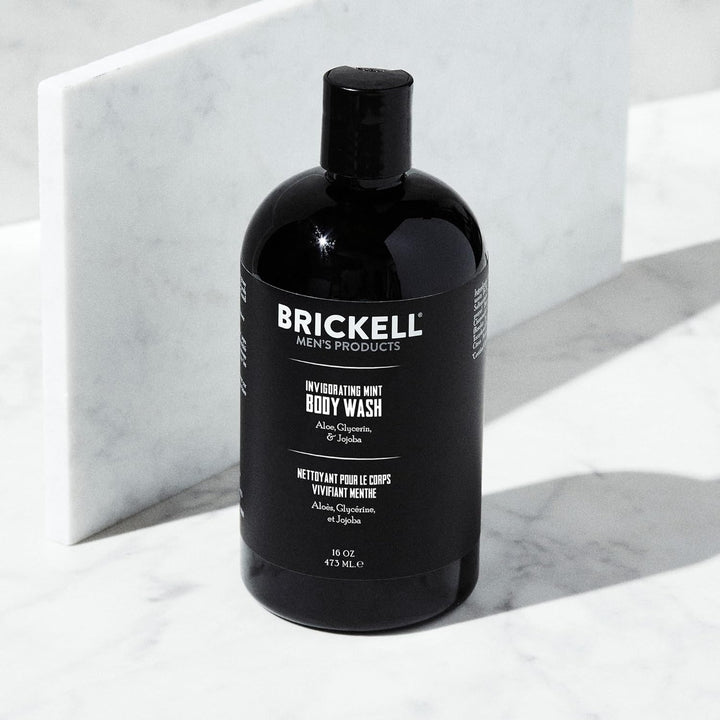 Brickell Men's Invigorating Mint Body Wash - Natürliches & organisches Minz-Duschgel mit Aloe, Glyce