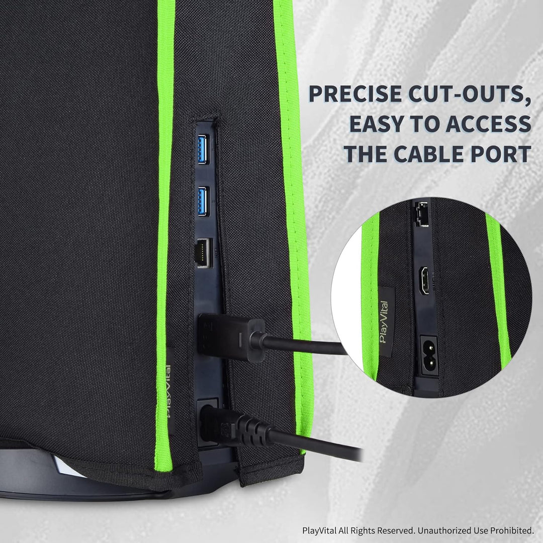 PlayVital Staubhülle für ps5,Staubschutze Hülle Spritzwasserdichte Tasche,Schutzhülle Abdeckung Case