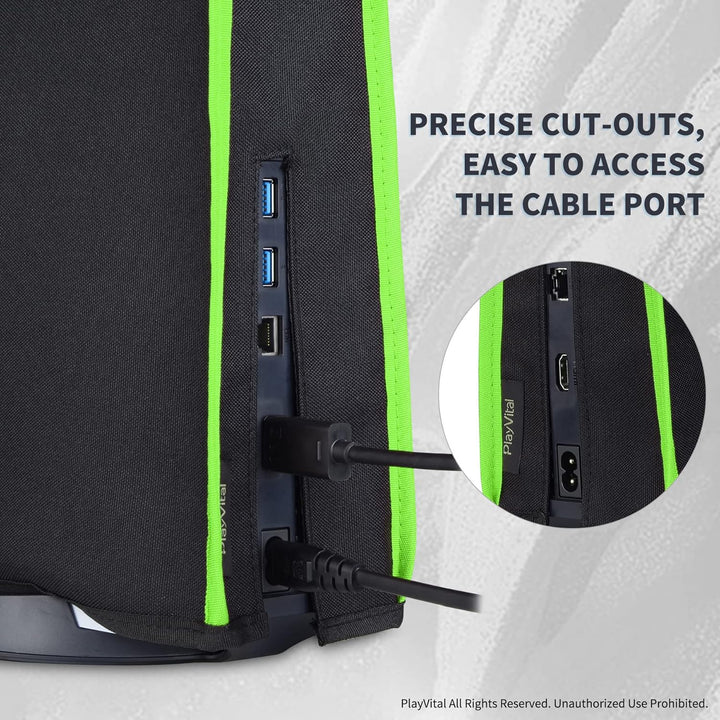 PlayVital Staubhülle für ps5,Staubschutze Hülle Spritzwasserdichte Tasche,Schutzhülle Abdeckung Case