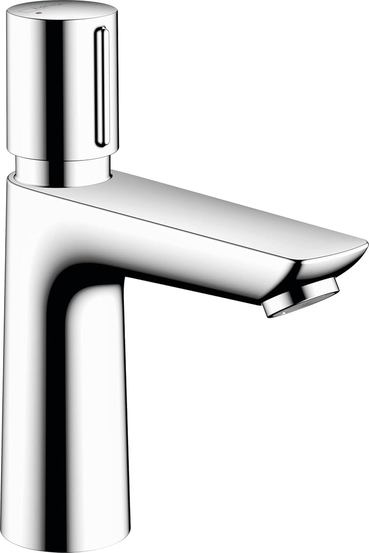 hansgrohe Selbstschluss-Waschtischmischer Talis E, Wasserhahn Bad mit Auslauf Höhe 110 mm, Badarmatu