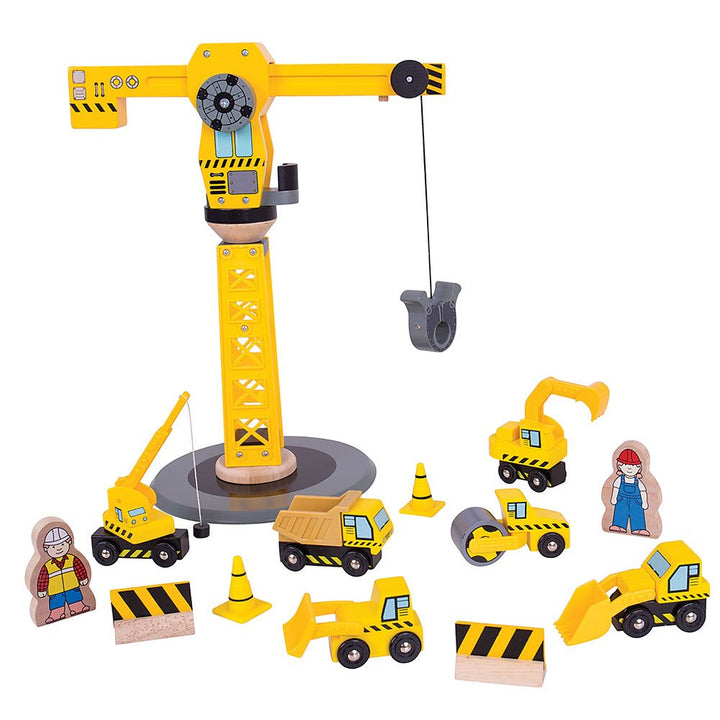 Bigjigs Rail Kit Costruzioni Con Grande Gru