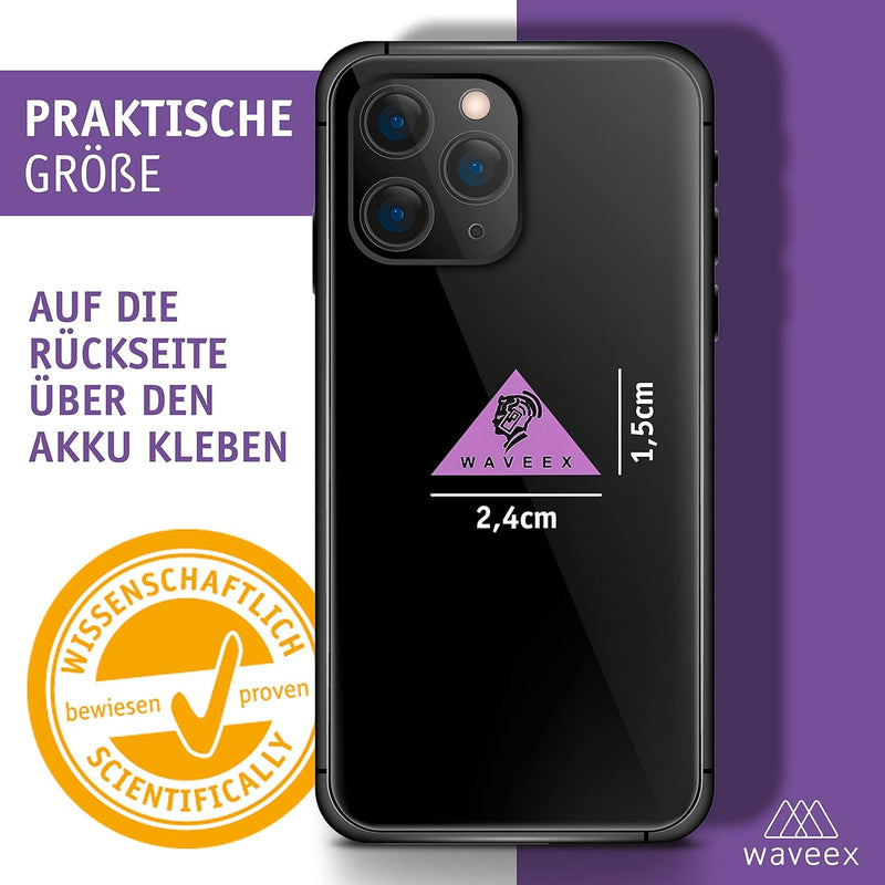 WAVEEX 7 STK. Schutzaufkleber gegen Strahlung – für Handy, Smartphone, Tablet, Laptop, Babyphone, WL