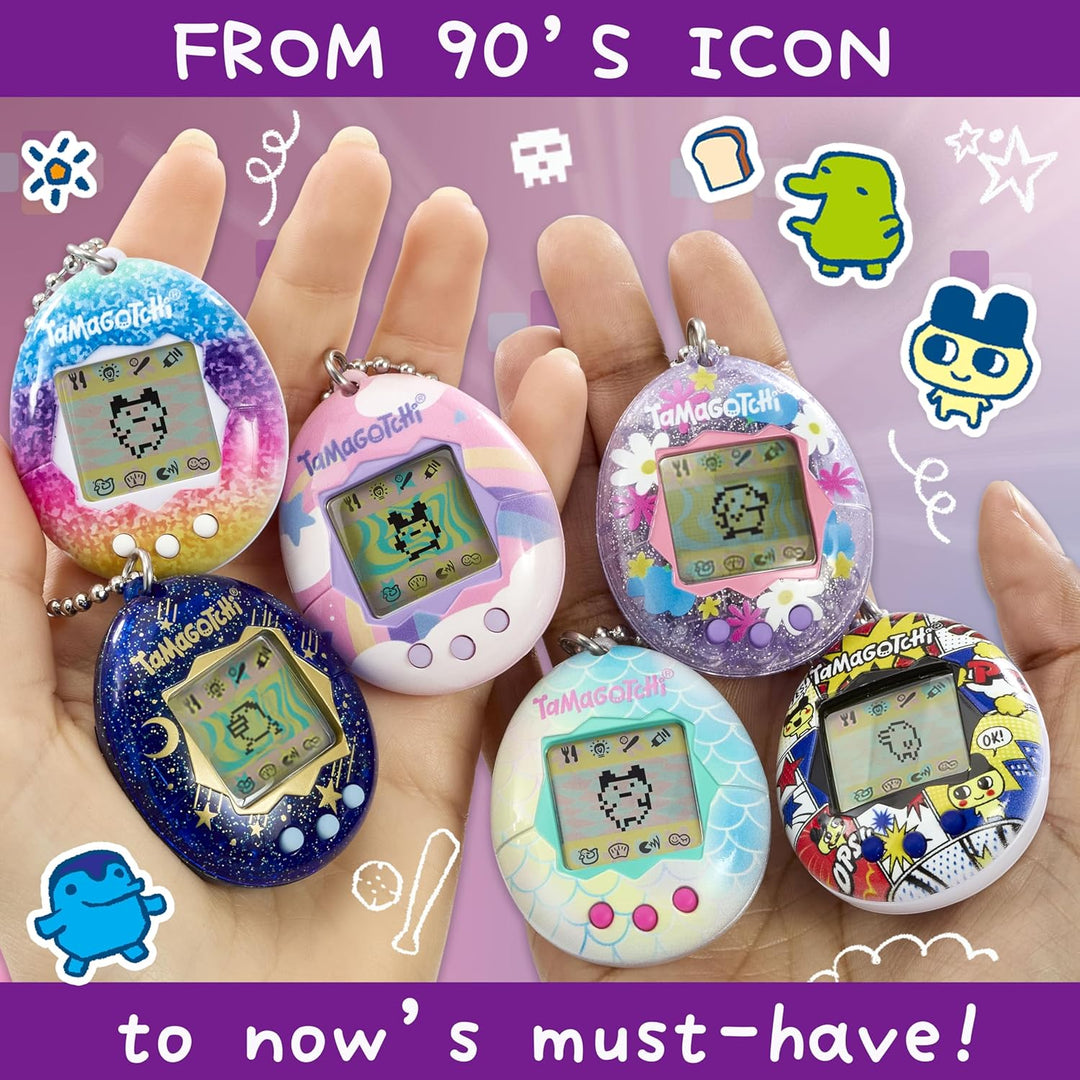 Tamagotchi 42948NBNP Original Bandai Himmel-Gehäuse mit Kette - Das Original Virtual-Reality-Haustie