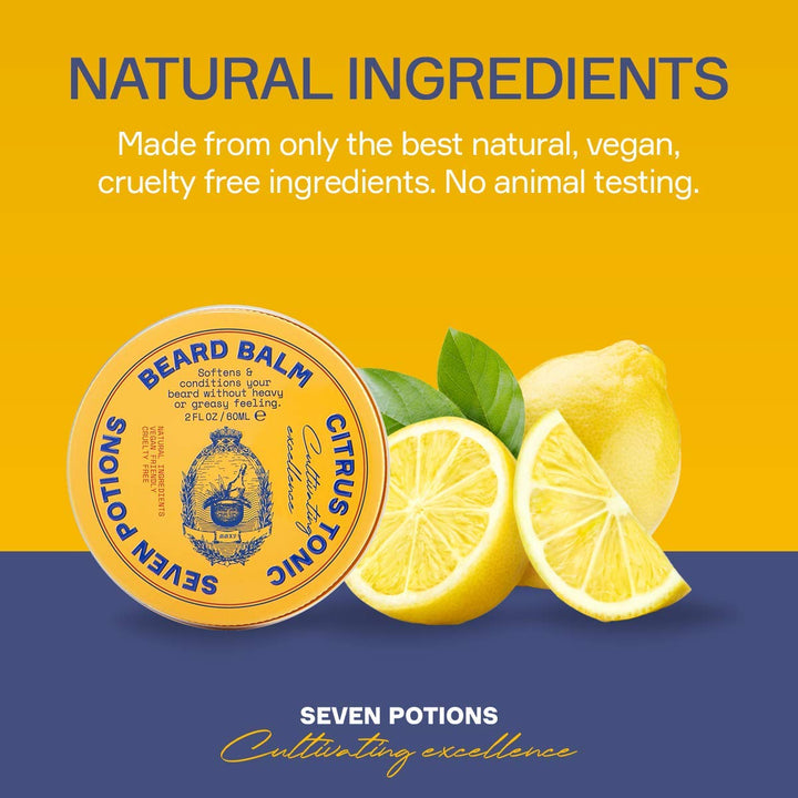Seven Potions Bartbalsam für Männer — Bart Conditioner und Softener zum vitalisieren von Haut, Haar