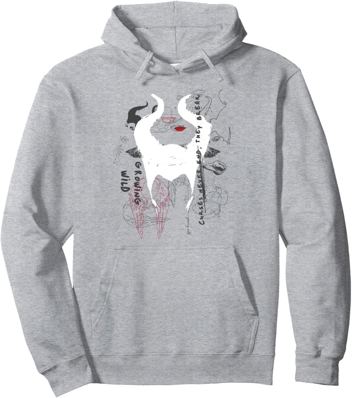 Disney Maleficent Mistress Of Evil Growing Wild Collage Pullover Hoodie