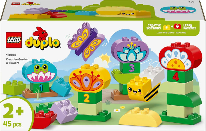 LEGO DUPLO Town Kreativer Blumengarten, Stapelspielzeug, lässt Kleinkinder ab 2 Jahren fantasievoll