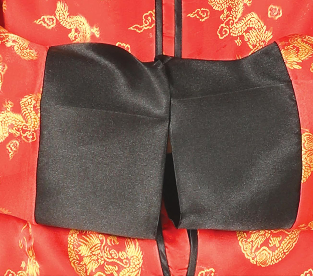 FIESTAS GUIRCA China Kimono-Kostüm für Herren Karnevals-Verkleidung rot-schwarz - Rot, L