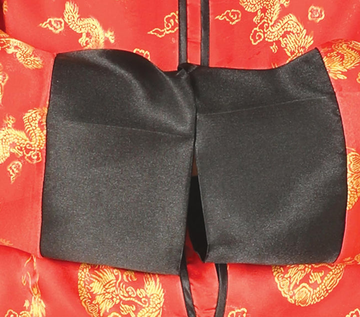 FIESTAS GUIRCA China Kimono-Kostüm für Herren Karnevals-Verkleidung rot-schwarz - Rot, L