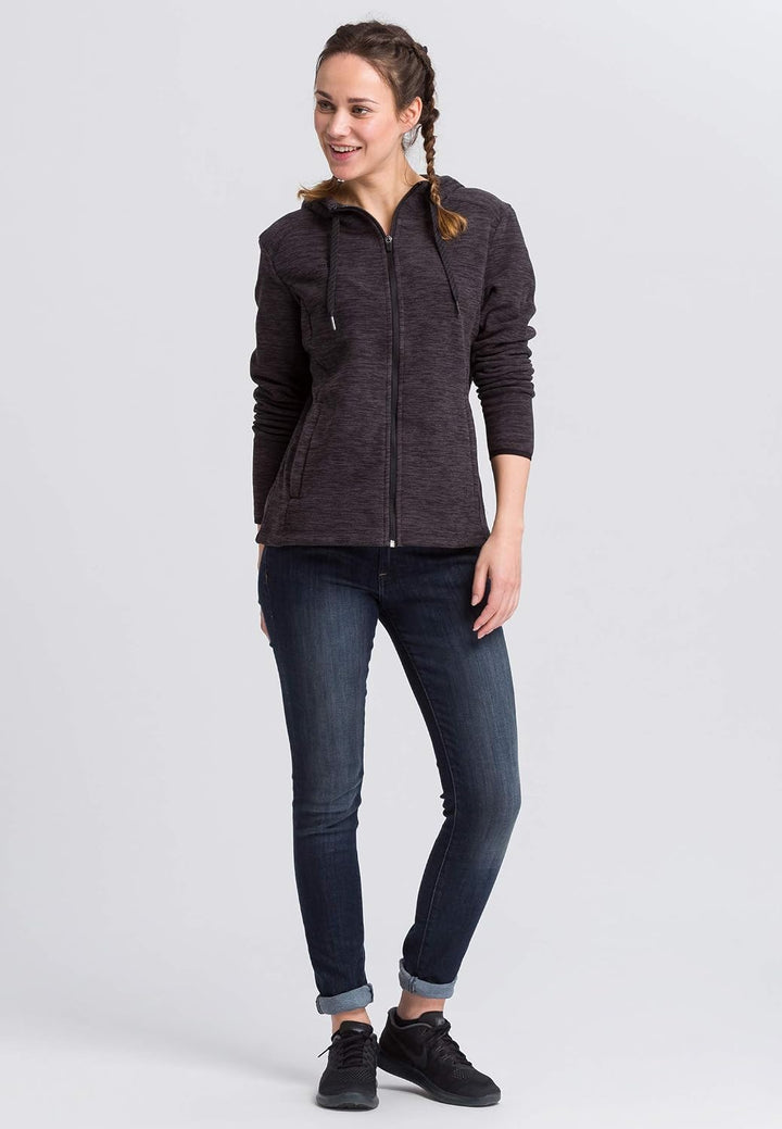 Erima Damen Basic Stepp-/Strickjacke mit Kapuze 34, 34