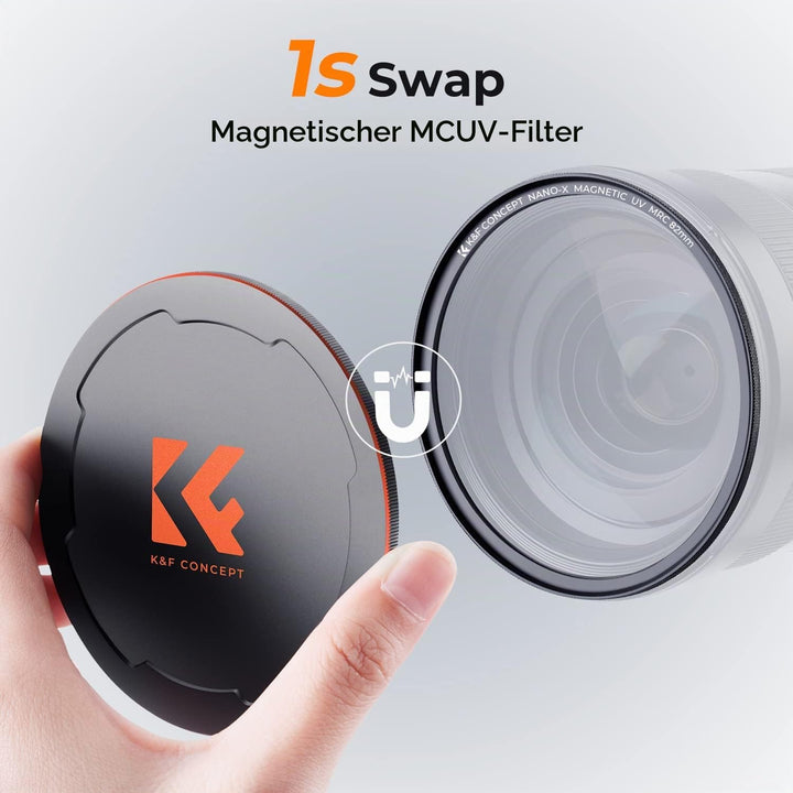 K&amp;F Concept X-Serie 55MM Magnetischer MCUV Filter mit Objektivdeckel Schutzfilter Ultraviolett-Filte
