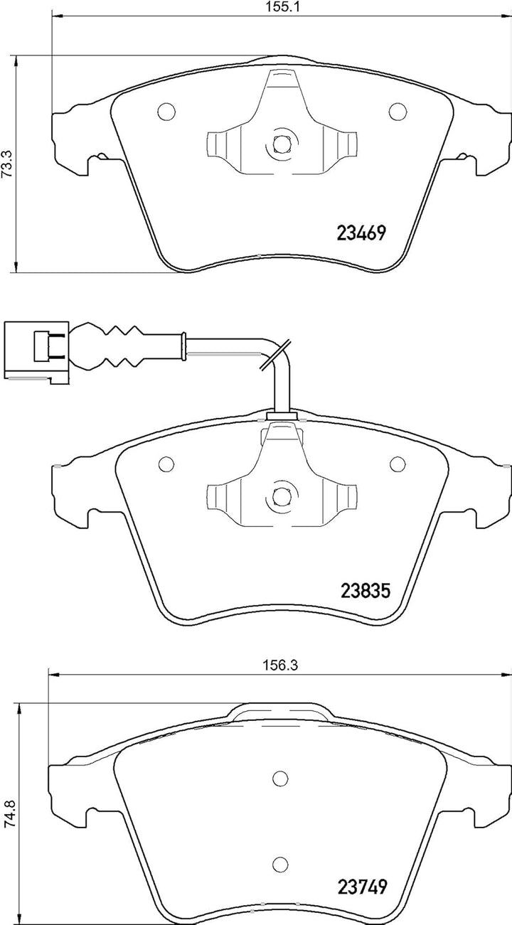 Brembo P85149 - Vordere Bremsbeläge