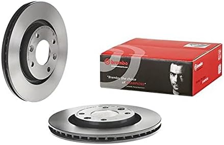 Brembo 09.8695.11 COATED DISC LINE Bremsscheibe - Paar & P 61 066 Bremsbelagsatz, Scheibenbremse - (