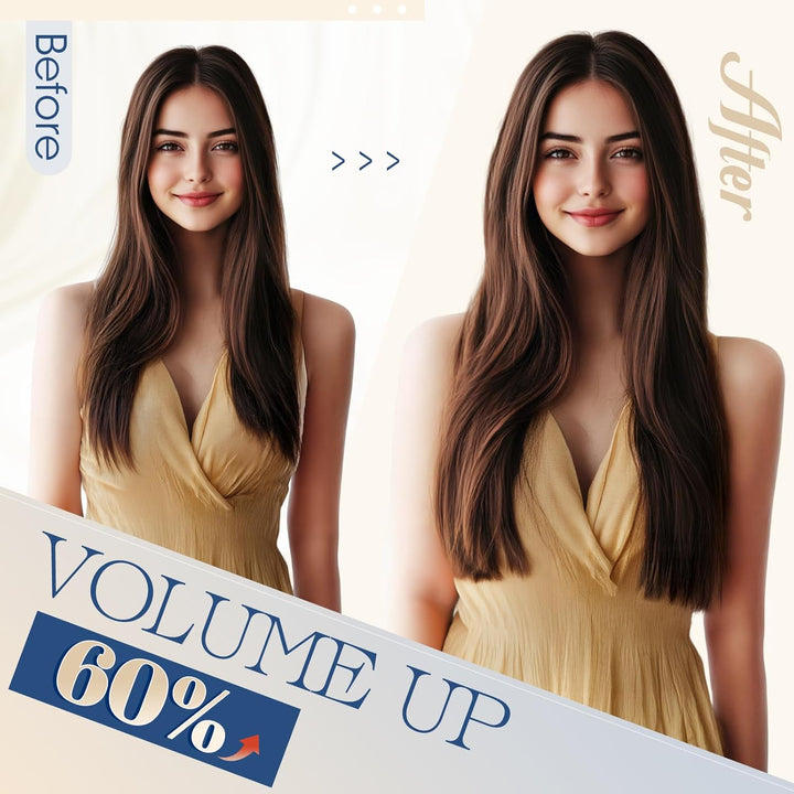 Elailite Extensions Echthaar Bonding 0.5g/s 40cm #4 Mittelbraun U Tip Hair Extensions Keratin 200 St