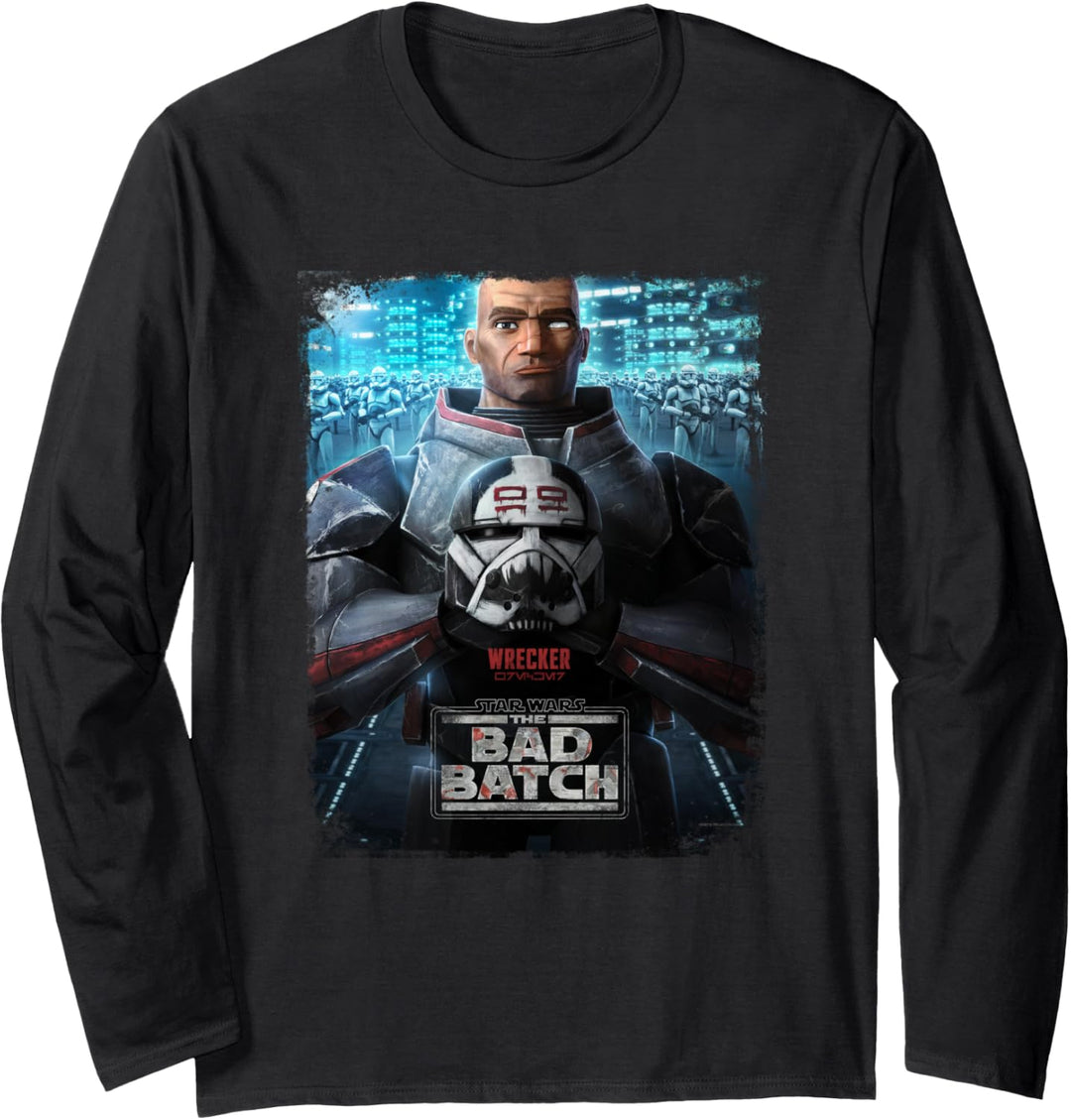 Star Wars The Bad Batch Wrecker Character Poster Langarmshirt