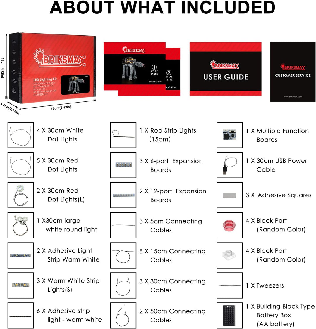 BRIKSMAX 75313 Led Licht für Lego at-at - Compatible with Lego Star Wars Bausteinen Modell - Ohne Le