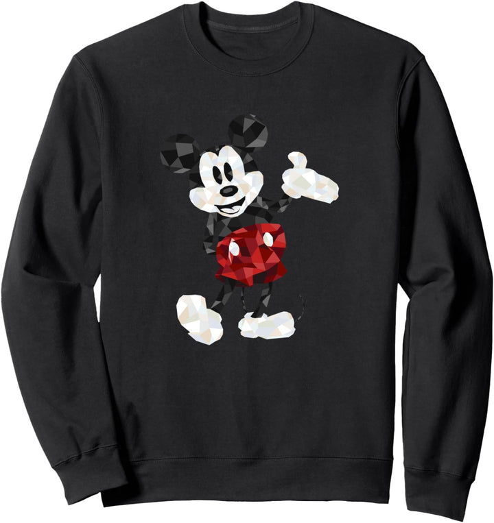 Disney Mickey Mouse Geometic Body Foot Pop Hand Out Sweatshirt