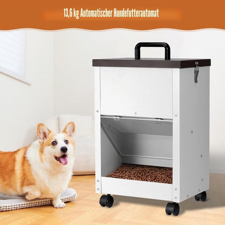 Automatischer Hundefütterer, 30lb Grosse Rasse Schwerkraft Auto Dog Food Dispenser Für Outdoor Gross