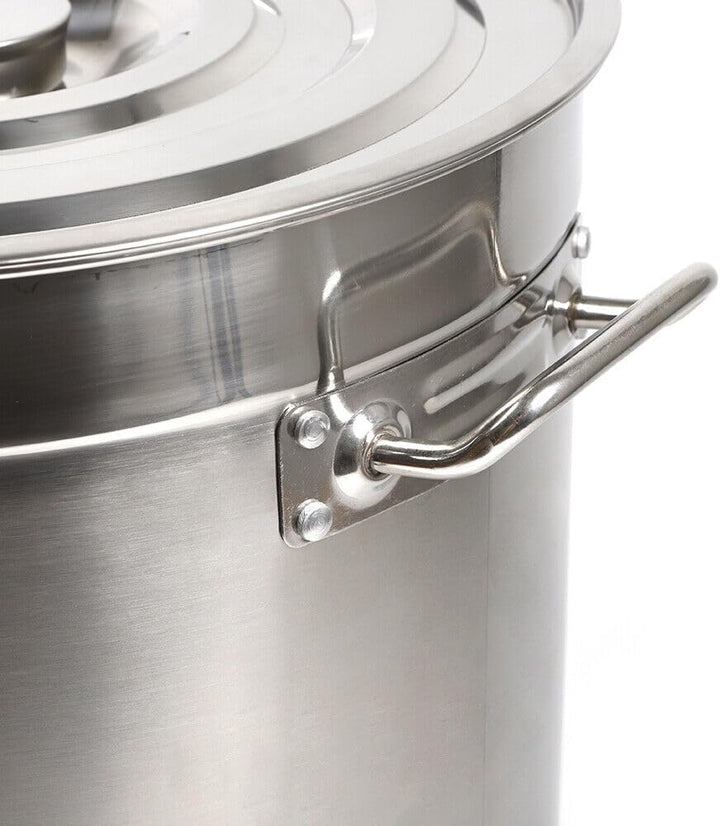 30|50|70Liter Gastronomie Kochtopf Kochtopf Suppentopf Mit Edelstahl Deckel，Multifunktionaler Kochto